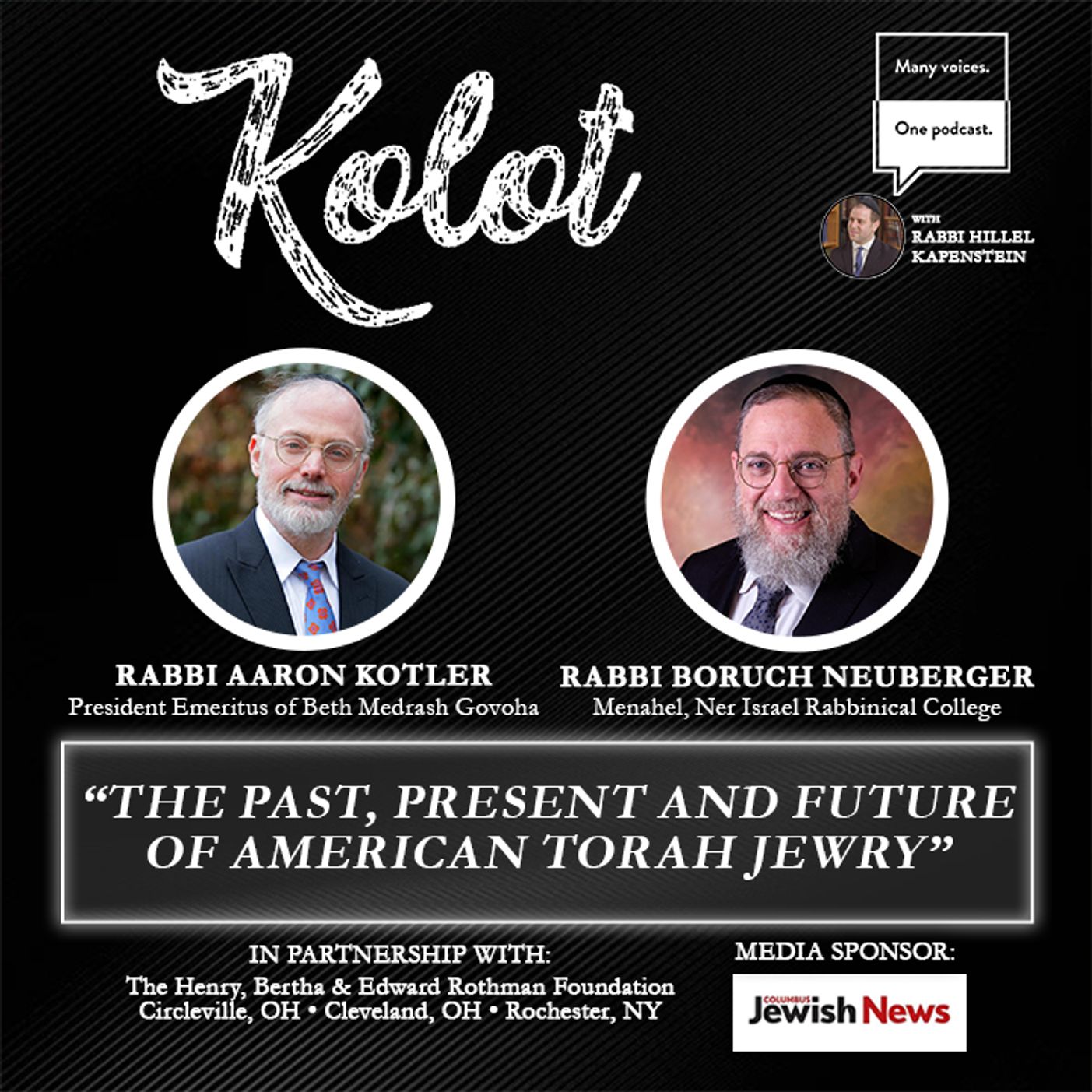 Rabbi Aaron Kotler and Rabbi Boruch Neuberger (Live)
