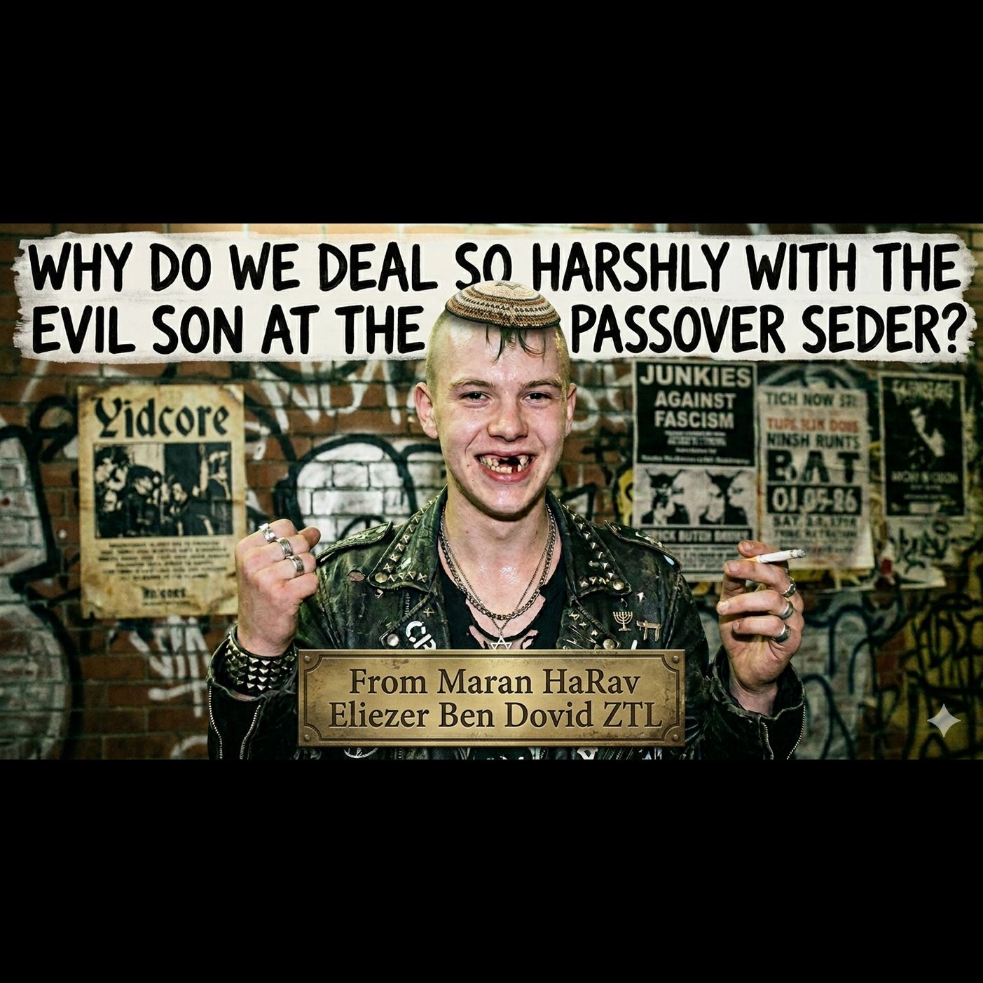 HAGADA INSIGHTS/ WHY do do we specifically hit him in the teeth to the evil son? Isn't the way of the Torah to be peaceful?