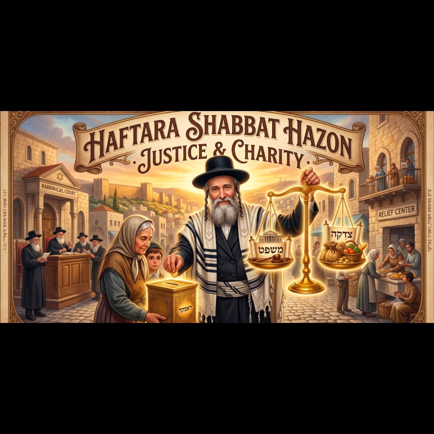 HAFTARA CHAZON/HOW CAN WE MERIT TO RETURN TO Yerusalem ONLY THROUGH PURSUING JUSTICE  & KINDNESS