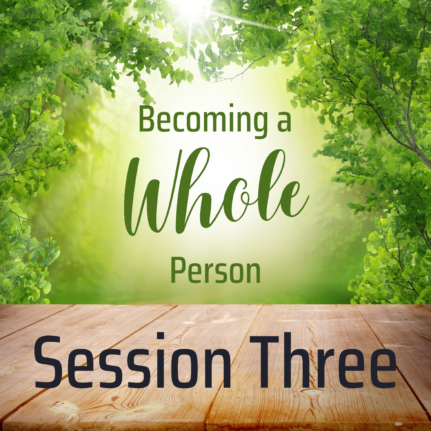 Becoming a Whole Person: Session 3
