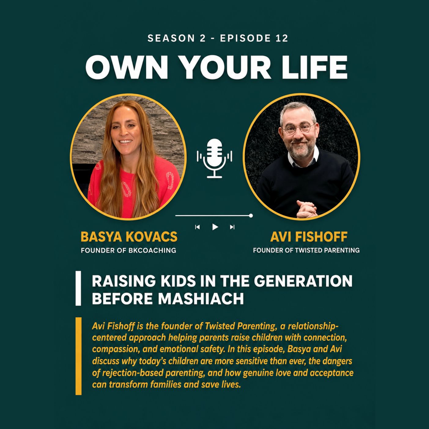 Basya Kovacs Podcast With Avi Fishoff of Twisted Parenting