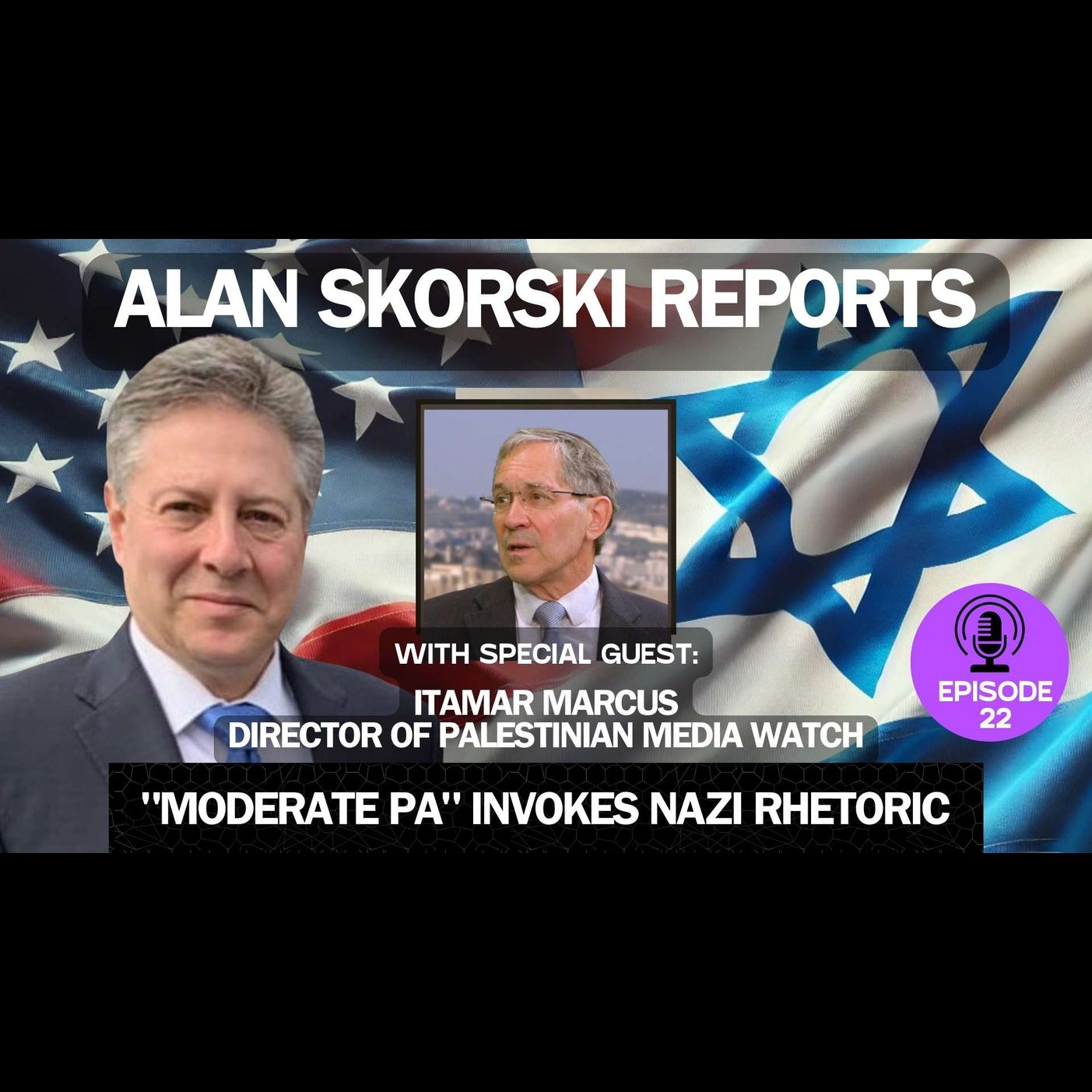 EP 22 With Palestinian Media Watch CEO, Itamar Marcus: The Biggest Mistake is Thinking The PA is "Moderate" While They Invoke Nazi Rhetoric