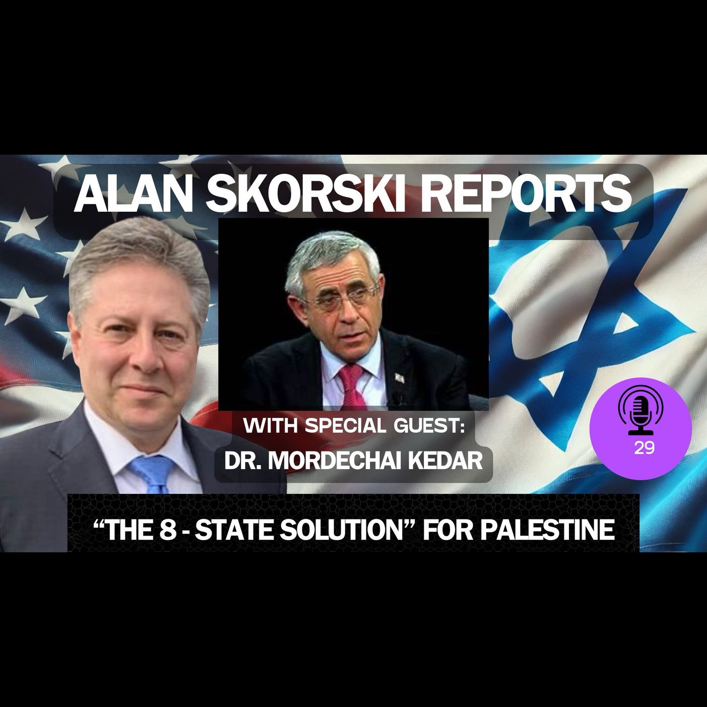 EP 29 With Dr. Mordechai Kedar, The Realistic Plan For Peaceful Coexistence With Arab Neighbors Is The "8-State" Solution