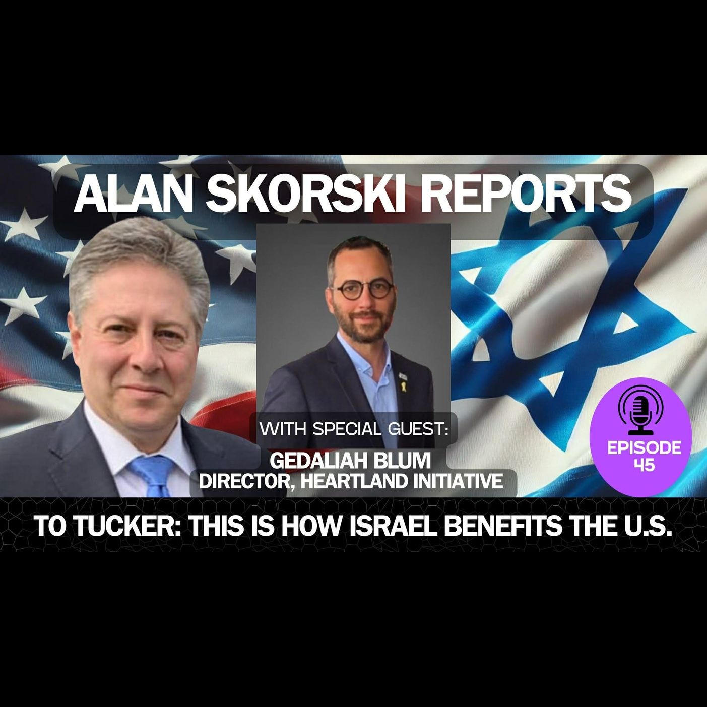 EP 45  Memo To Tucker: The US Benefits From Israel in Science, Medicine, Intel, High Tech...:Gedaliah Blum
