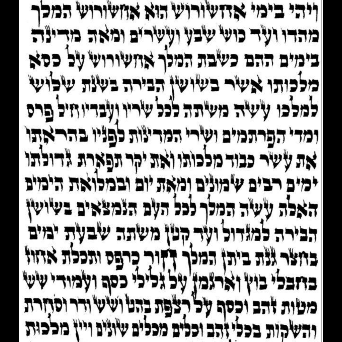 Megilas Esther - Full Kriah π