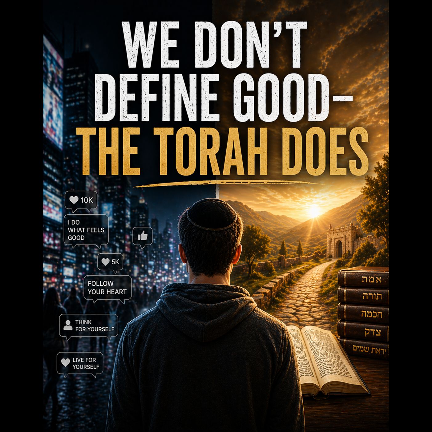  We don't define good - the Torah does!