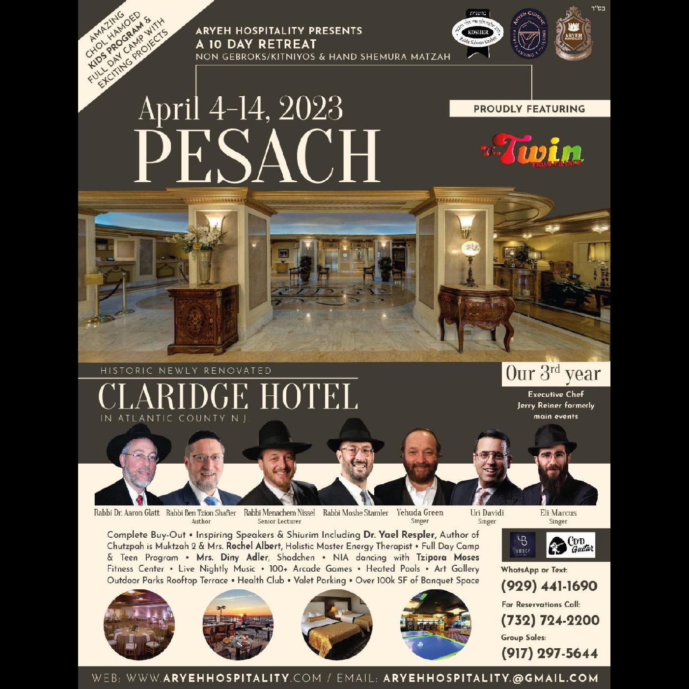 Talkline With Zev Brenner- Atlantic City ﻿Pesach Program Crash PT 2 with Elan Kornblum, Yossi Zablocki, Doni Schwartz & Sinai Rubin What happened?