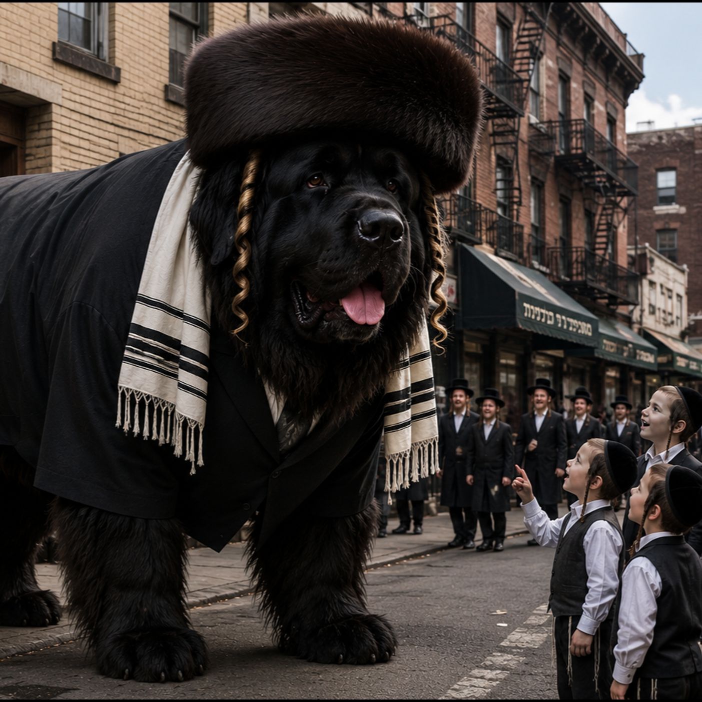A chassedishe dog ?